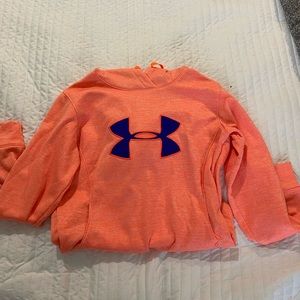 Coral under armour sweatshirt